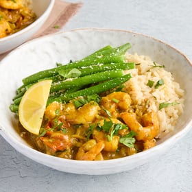 1385 King Prawn Pasanda & Toasted Coconut Green Beans_2rs 1385 King Prawn Pasanda & Toasted Coconut Green Beans_2rs