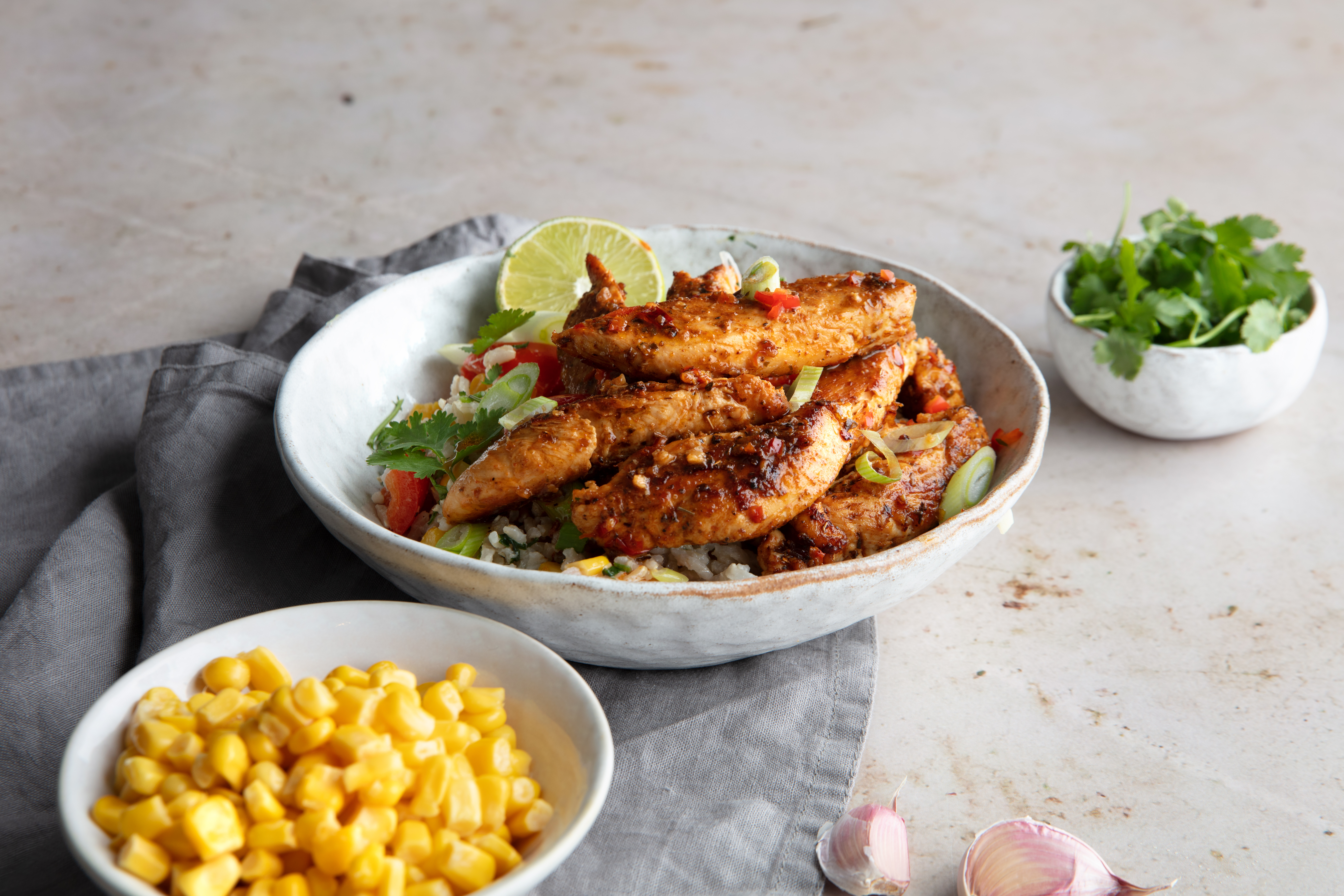 Spicy Mexican turkey, coconut & lime rice ID1478_2